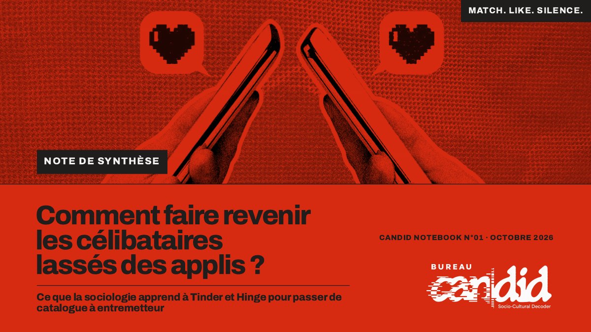 Couverture de la note de synthèse « Comment faire revenir les célibataires lassés des applis ? »